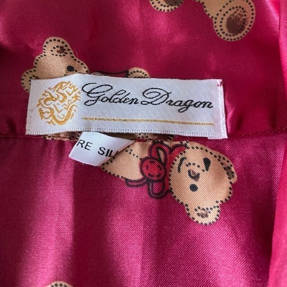 New Golden Dragon Silk Nightshirt - Picture 15 of 15